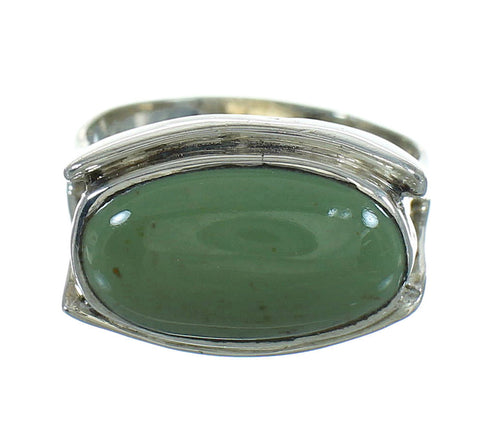 Authentic Sterling Silver And Turquoise Ring Size 6-1/4 RX87588